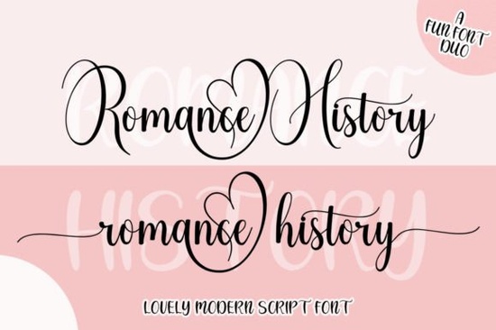 Romance History Font